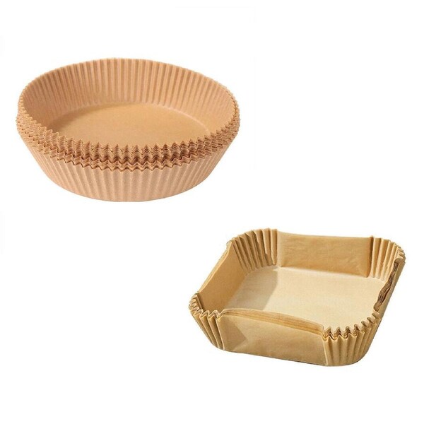 JOYBUY Air Fryer Disposable Paper Liner Set Non-Stick Pan Parchment Baking Paper - 100pcs