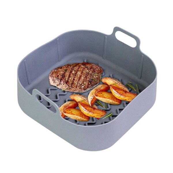 JOYBUY Silicone Air Fryer Non-Stick Pans Reusable Accessories Silicone Baking Pot Basket Tool Tray