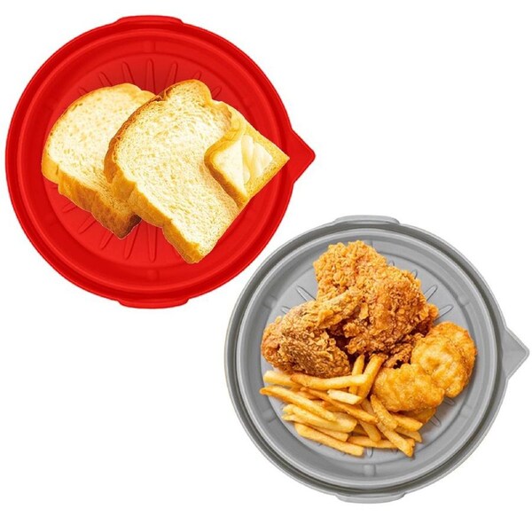 JOYBUY Foldable Air Fryer Silicone Pot Oven Baking Tray Pan Air Fryer Liner