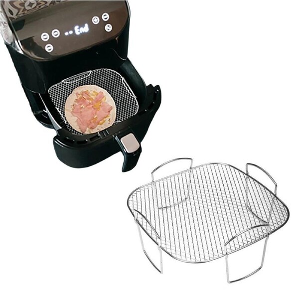 JOYBUY Stainless Steel Air Fryer Grill Rack Baking Tray Dehydrator Accessory-Style 1