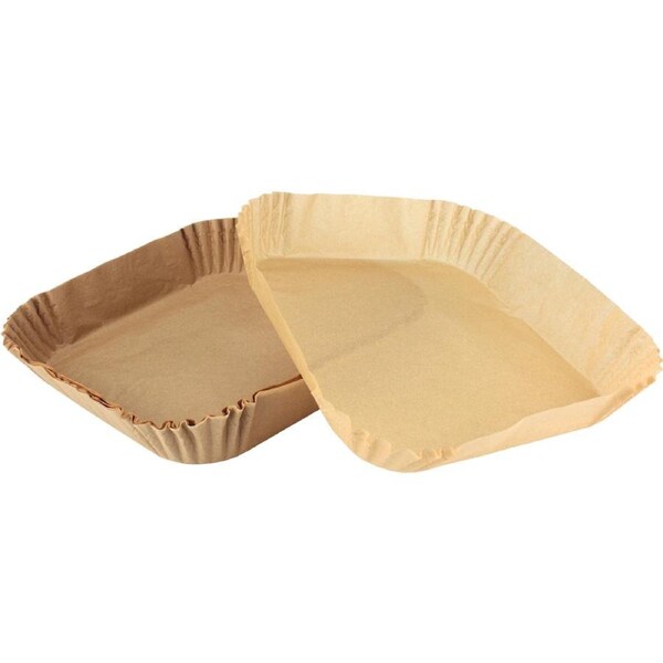 JOYBUY Brown Square Air Fryer Paper Liners (Pack of 12)