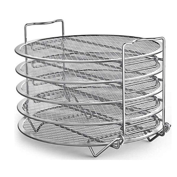 JOYBUY Dehydrator Rack Stand Stainless Steel Accessories Pressure Cooker Air Fryer Compatible 65Qt 8Qt Instant Pot Duo Crisp Kitchen Food Drying Mesh Tray