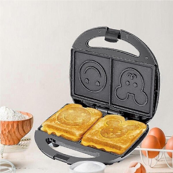 JOYBUY Sandwich maker cartoon Mickey waffle maker double layer grill smiling face