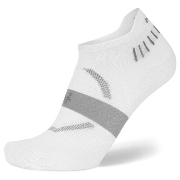 Balega Drynamix Hidden Dry No Show Tab Socks White/Grey M
