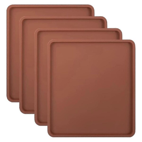 JOYBUY 4pcs Silicone Dehydrator Mats With Edge - Silicone Sheets , Nonstick Silicone Tray Liner, High Temp