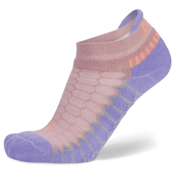 Balega Silver No Show Drynamix Running Socks Dusty Pink L