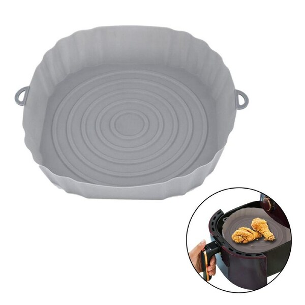 JOYBUY Reusable Non-Stick Baking Tray Air Fryer Silicone Pot Air Fryer Basket Liner