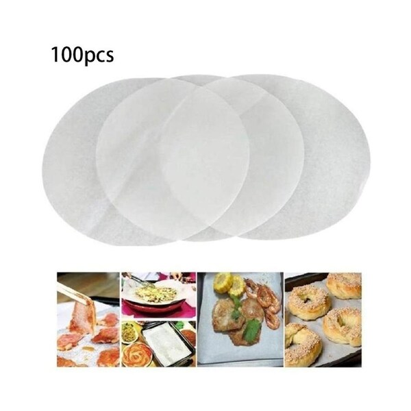 JOYBUY 100Pcs Non Sticky Baking Paper Bread Snack Steamer Air Fryer Sheet Kitchen Tool