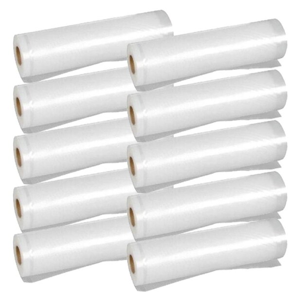 JOYBUY 10xVacuum Food Sealer Rolls Saver Bag 6MX28cm Seal Storage Commercial Heat Grade