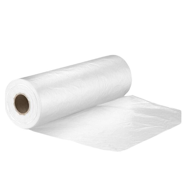 JOYBUY Plastic Reusable Bag (3 Rolls) Clear Produce Roll Bags Heavy Duty Gusset Freezer