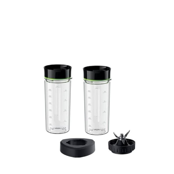 JOYBUY Braun Smoothie2Go 2pc 600ml Cup with Blades Set BRSK002 Suits PowerBlend 9 Blender
