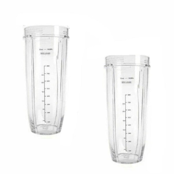 JOYBUY Replacement Accessories Cups fit for Nutri Ninja Auto IQ Bullet Blender~ 2x Large 32oz Cups