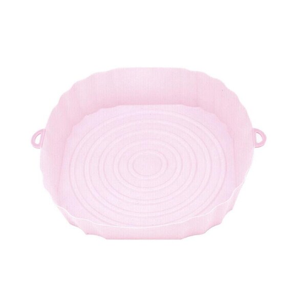 JOYBUY Air Fryer Silicone Pot Air Fryer Basket Liner Non-Stick Reusable Baking - Pink