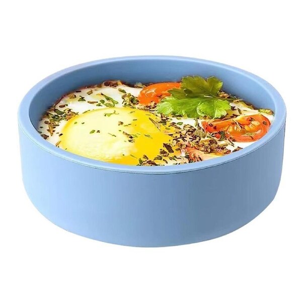 JOYBUY Air Fryer Egg Mould Steam Egg Bowl SIlicone Muffins Cake Mold Baking Mold-Blue