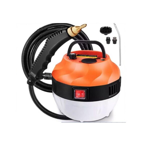 Steam Cleaner Brush High Temperature Clean Pressure Steamer Machine AU ~Black&orange color
