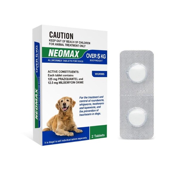 Neomax Allwormer For Dogs Over 5kg 2 Tablets