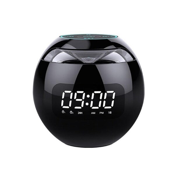 Catzon 4 in 1 Mini Alarm Clock with Bluetooth Speaker & Colorful Light
