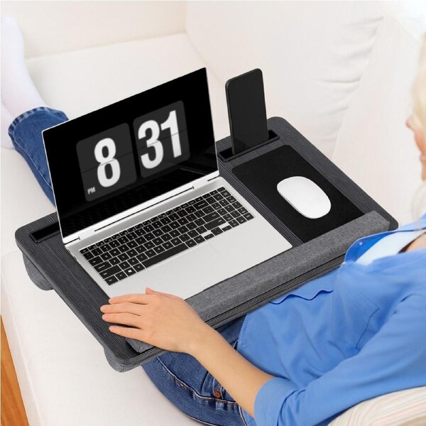 Artiss Lap Desk Laptop DeskS Portable w/ Wrist-rest Phone Slot Mouse Pad 55CM