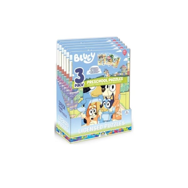 Frame Tray Puzzles - Bluey 3pk