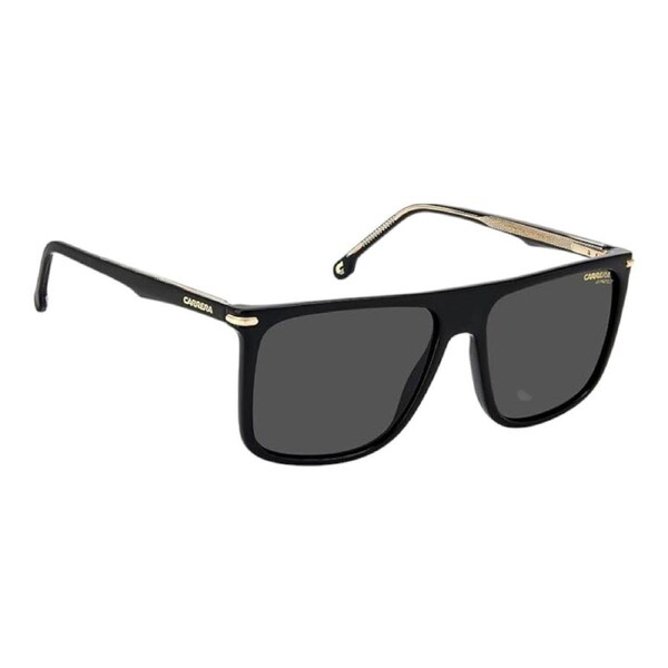 Carrera Men’s Sunglasses 278/S 2M2/IR Black Frame Grey Lens 58mm Gold Detail