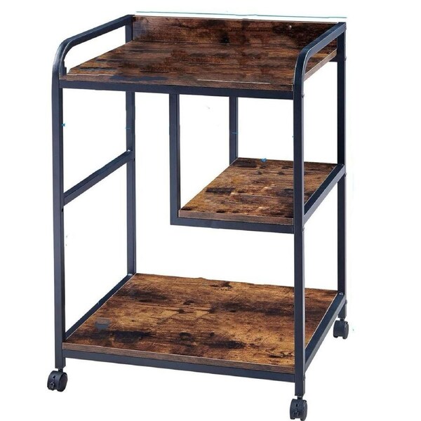 Mobile Printer Stand with Wheels Table Paper Shredder Stand Rack