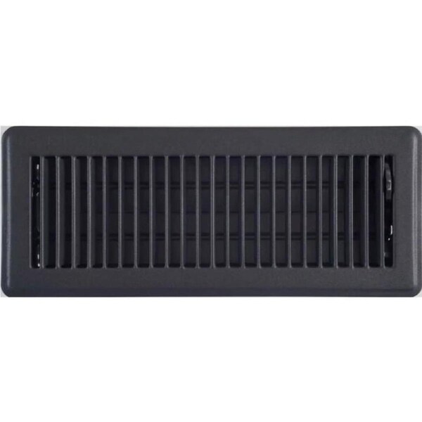 20PACK 10cm x 30cm Black Metal Louvered Floor Vent Register