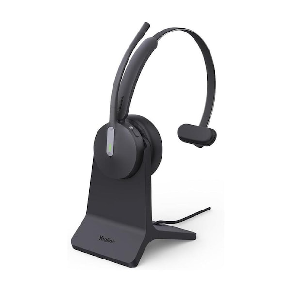 Yealink BH70 Bluetooth Wireless Mono Headset with Stand Teams USB-C/A, 3mic noise cancellation up to 35h Talk time RMA ONLY