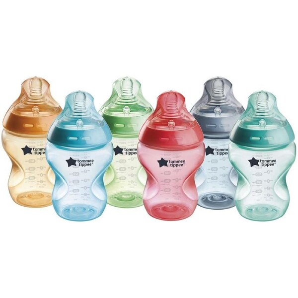Tommee Tippee Natural Start Bright Bottles 6 Pack