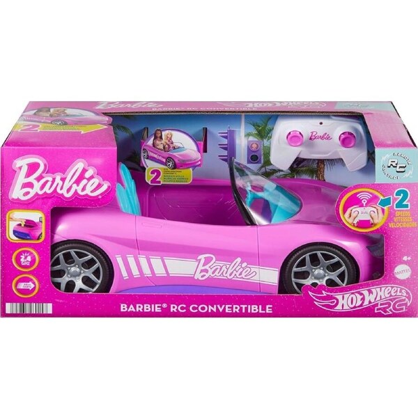Hot Wheels Barbie Car RC Suv & Stickers JBH05
