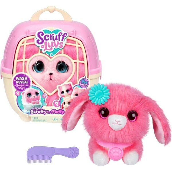 Scruff Pets Pet Scruffs - Pink Single Pack Plush Surprise Rescue Pet