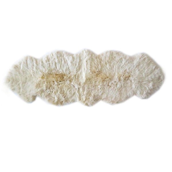 Auskin The Gulgong Sheepskin Rug Double Extra Long Ethically Sourced Frappe