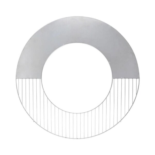 Esschert Design BBQ Grill & Griddle For Firebowl Stainless Steel Cookware 62.3cm