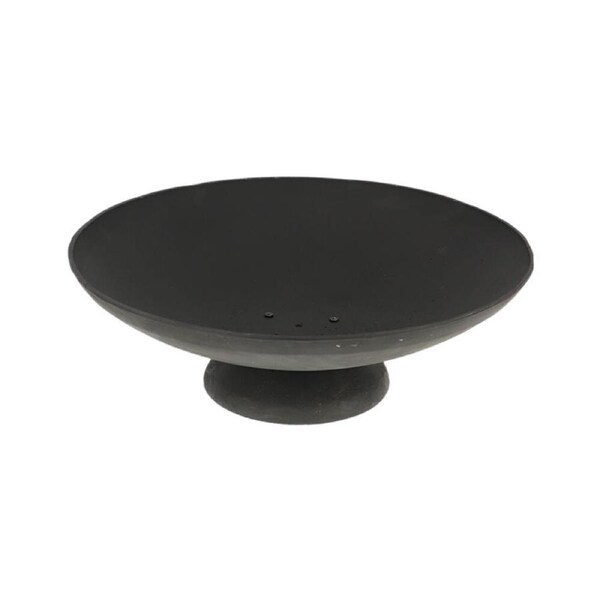 Esschert Design Cast Iron Round Fire Bowl Outdoor Extra Large Black Finish
