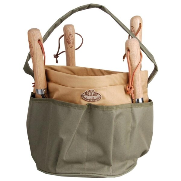 Esschert Design Canvas Tool Bag Gardening Accessory Carry Holder Green