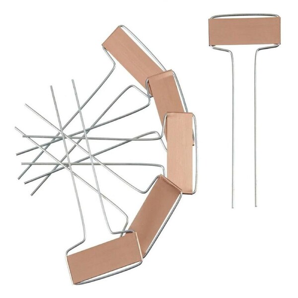 6pc Esschert Design Plant Label Markers Copper Garden Outdoor Accessory 15.5cm