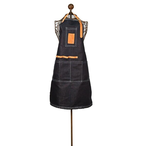 Esschert Design Denim Gardening Apron Garden Outdoor Accessory 97cm Blue