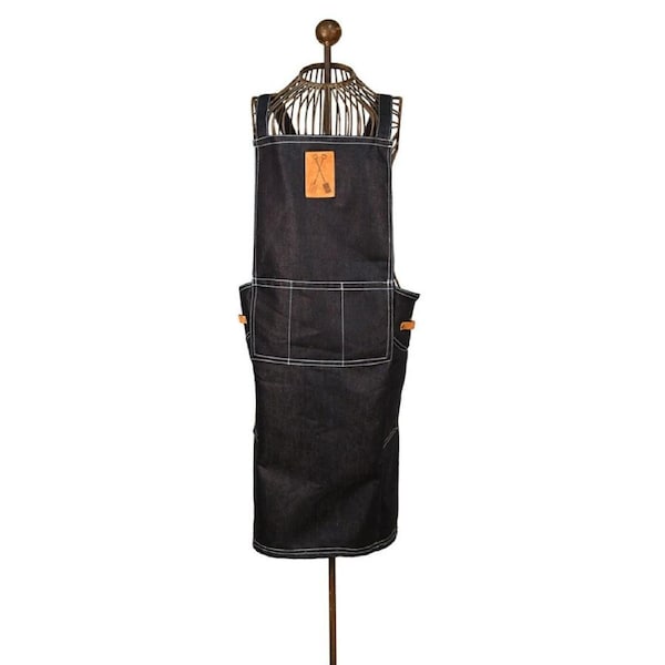 Esschert Design Japanese Denim Apron Garden Outdoor Accessory 91cm Blue