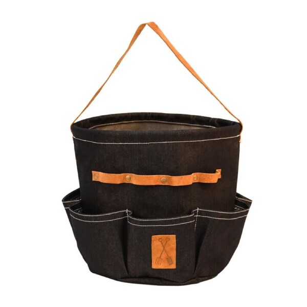 Esschert Design Denim Garden Tool Storage Bag Outdoor Carry Organiser Blue