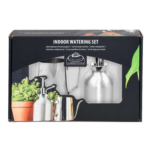 Esschert Design Indoor Outdoor Watering Set Stainless Steel/Aluminium Silver