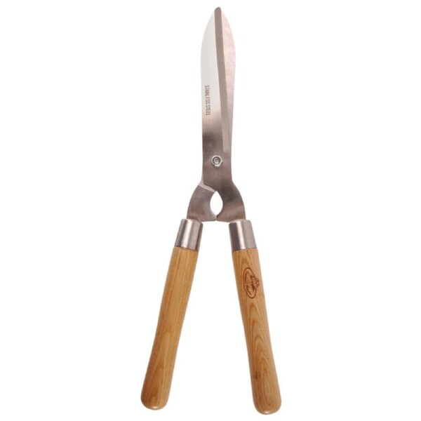 Esschert Design Stainless Steel Hedge Shears Garden Outdoor Tool Natural
