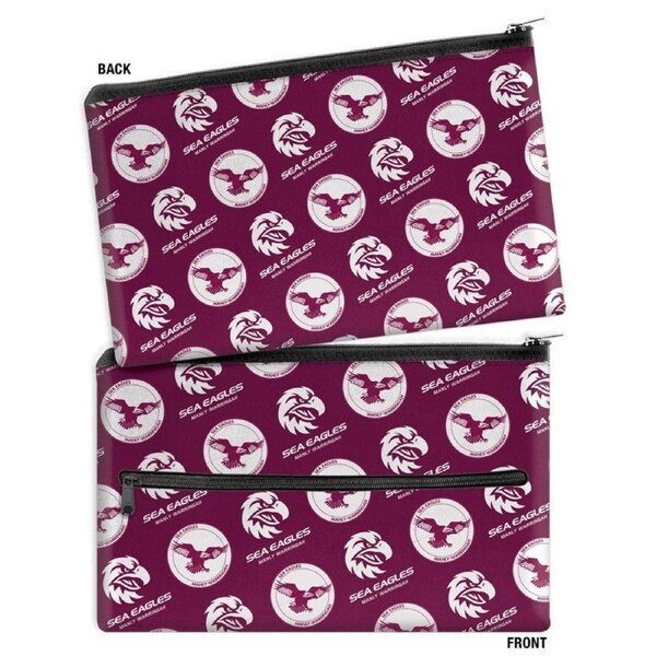 NRL Logo Pencil Case - Manly Sea Eagles - Neoprene - 33cm x 21cm