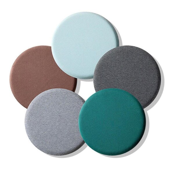 Round Seat Pads Cushion Memory Foam Base Kitchen Patio Chair Home Decor Supplies Dark Green 30cm