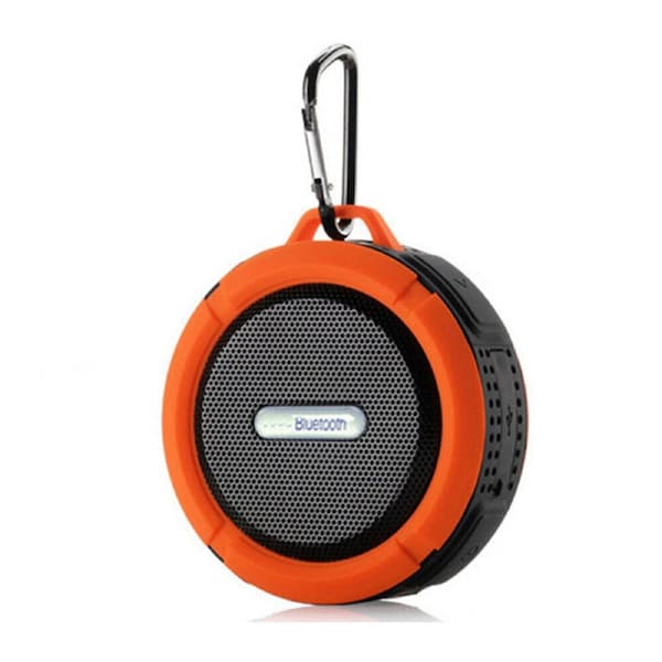 Portable Shower Handsfree Bluetooth Waterproof Music Speaker Wireless Car Orange