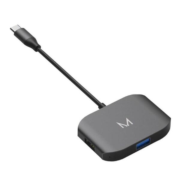 Moyork Lynk USB-C Adapter x3 USB-A - Space grey Grey