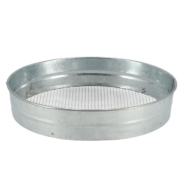 Esschert Design Galvanized Steel Sieve Garden/Outdoor Decor 36.6cm Silver