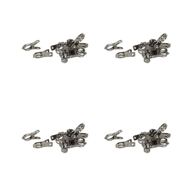 4PK 12pc Esschert Design Metal Reusable Plant Clip Garden Organiser 5.6cm Silver