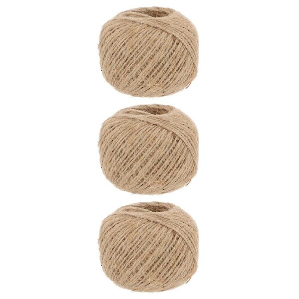 3PK Esschert Design Jute Garden Twine 100m Indoor/Outdoor Holder Support Brown