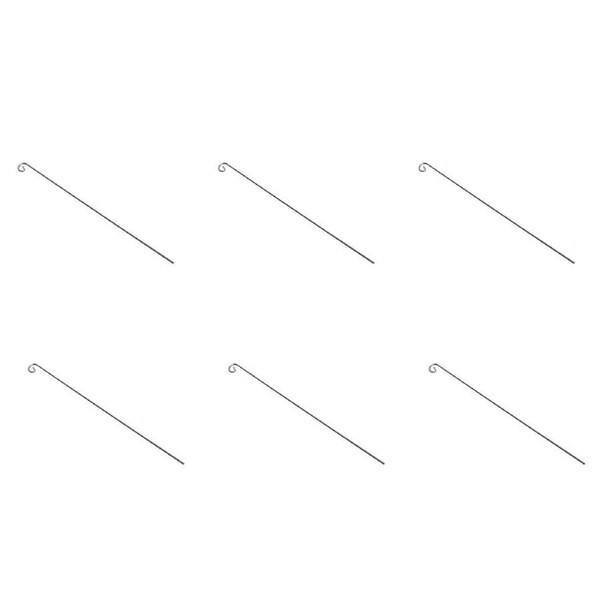 6PK Esschert Design Holder For Plant Label Slate Large Accessory 56cm Silver