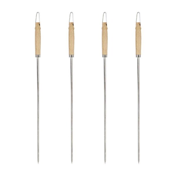 4PK Esschert Design V-Shaped BBQ Skewer S/Steel Cooking Utensil Small Silver