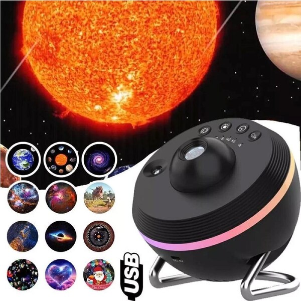 Meteor Galaxy Projector Lamp 13 in 1 Night Light Planetarium LED Star Starry Sky